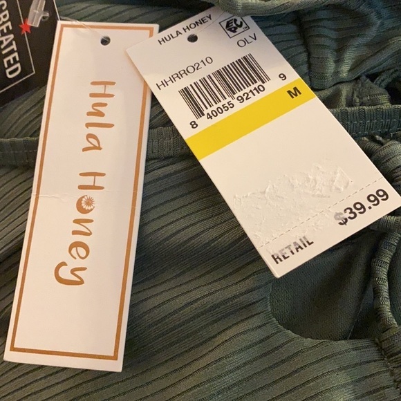 HULA Honey Junior’s Ribbed Side Lace Swimsuit - Picture 10 of 11